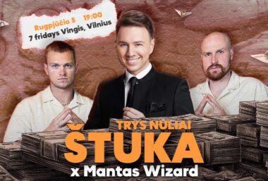 Hiparikai x Mantas Wizard | TRYS NULIAI ŠTUKA - Event image