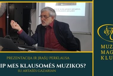 Kaip mes klausomės muzikos? | prezentacija ir įrašų perklausa - Event image